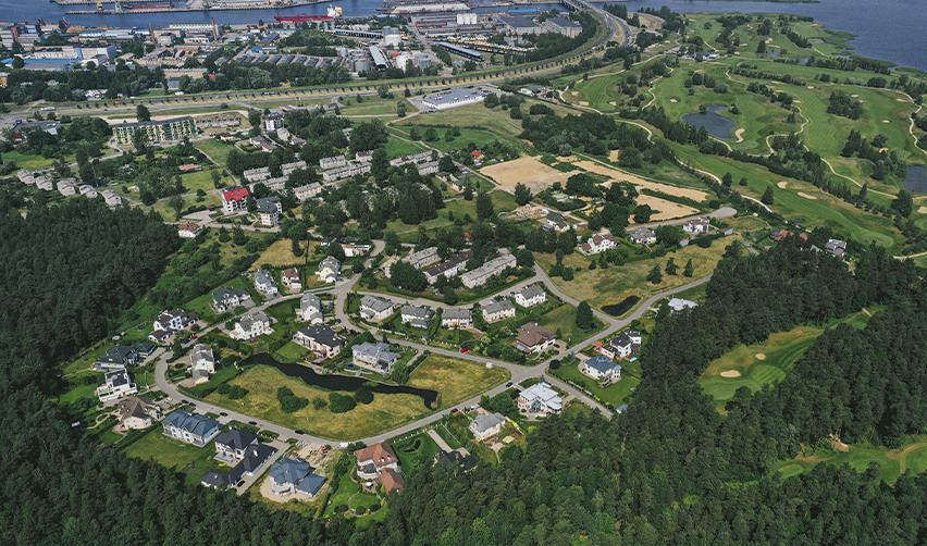 A bird's view shot of an EB5 project development site.