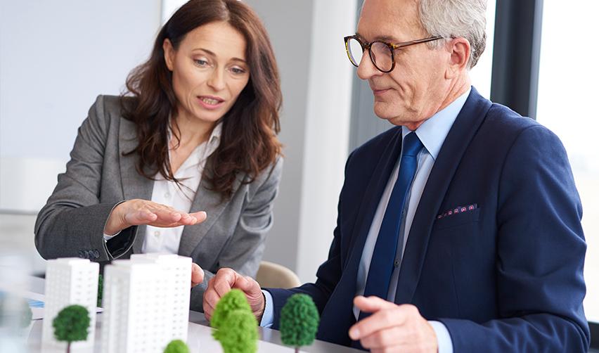 A regional center managing partner or industry professional explaining EB5 setaside visa categories to an alien entrepreneur.