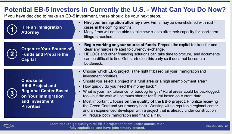 Key Takeaways for EB-5 Investors